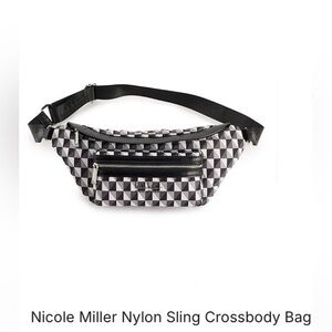 Nicole Miller Nylon Sling Crossbody Bag HOST PICK